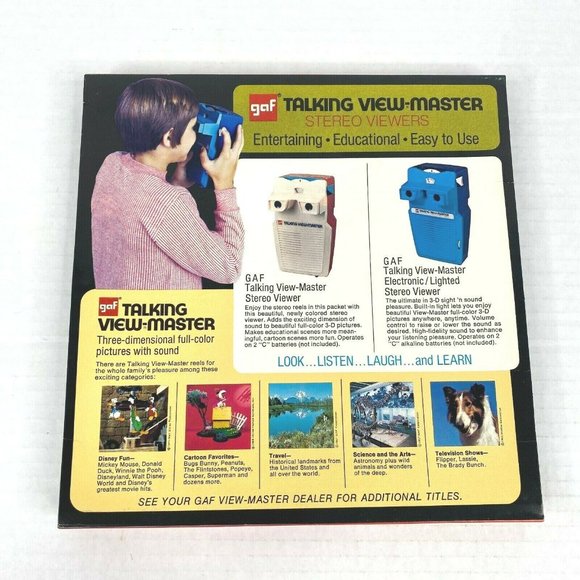 Talking View-Master GAF Snow‎ White And Seven Dwarfs 3 Reel Boxed Set AVB300 VTG - Picture 3 of 9